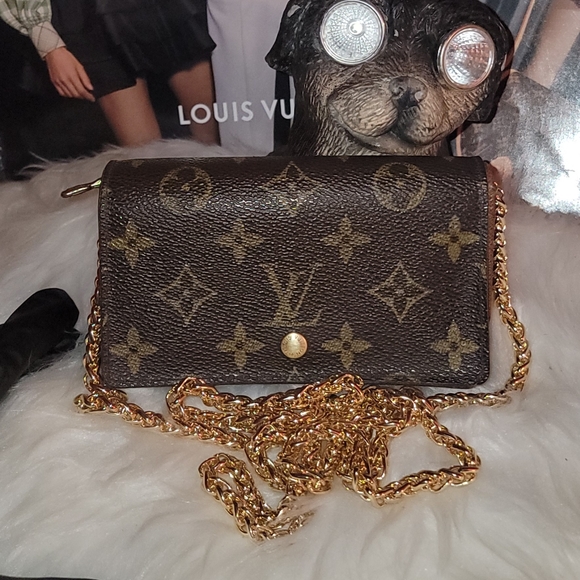 Louis Vuitton Handbags - Authentic  LOUIS VUITTON Monogram Canvas Porte Monnaie Tresor Chain Wallet